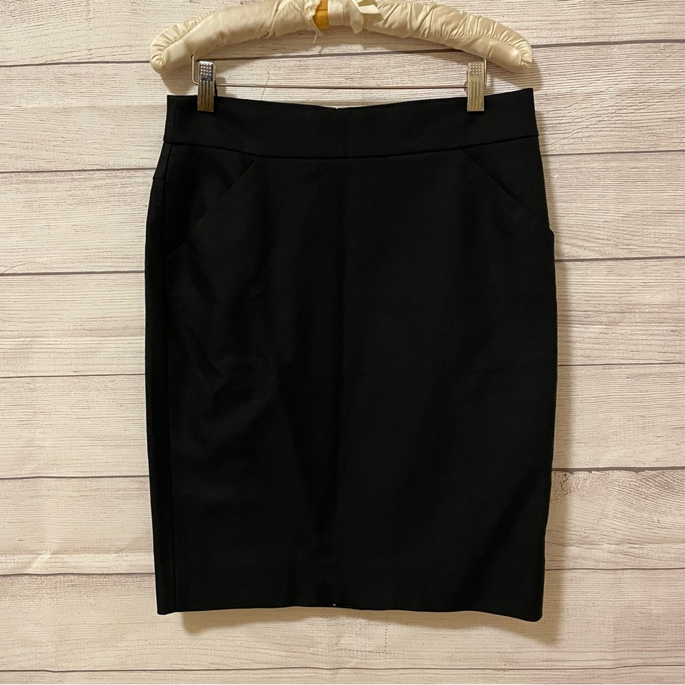 NWT J. Crew double serge cotton pencil skirt - Picture 3 of 4